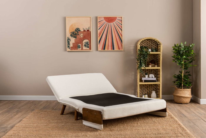 Atelier Del Sofa Cosmo Sofá-Cama de 2 Plazas - Teddy White Atelier Del Sofa Cosmo Sofá-Cama de 2 Plazas - Teddy White